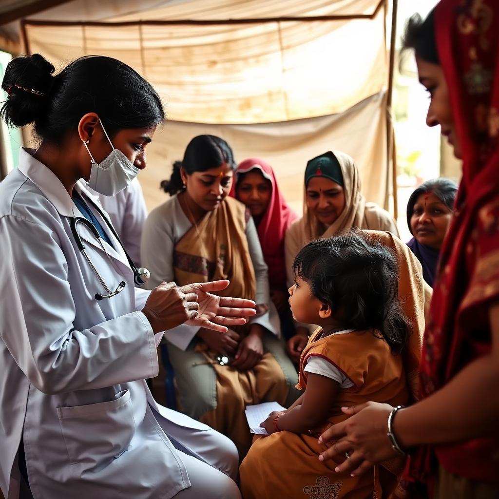 Medical camp in action