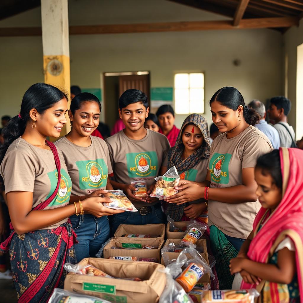 Volunteers in action